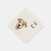 Serviette En Papier Cocktail personnalisé chien Napkin (Coin)