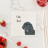 Serviette En Papier Cocktail personnalisé chien Napkin (En situation)