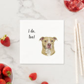 Serviette En Papier Cocktail personnalisé chien Napkin (En situation)