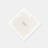 Serviette En Papier Cocktail personnalisé simple neutre de douche (Coin)