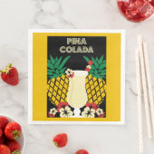 Serviette En Papier Cocktail Piña Colada (En situation)