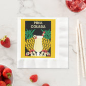 Serviette En Papier Cocktail Piña Colada (En situation)