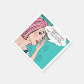 Serviette En Papier Cocktail Pop Art Party (Coin)