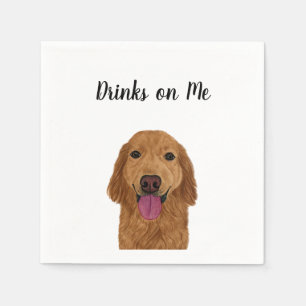 Serviette En Papier Cocktail Retriever