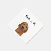 Serviette En Papier Cocktail Retriever (Coin)