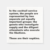 Serviette En Papier Cocktail service system cocktail napkin (Devant)