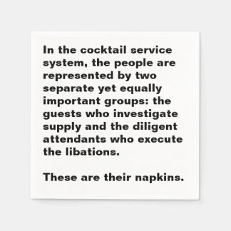 Serviette En Papier Cocktail service system cocktail napkin