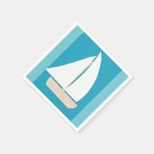 Serviette En Papier Cocktail serviettes avec conception de voilier (Coin)