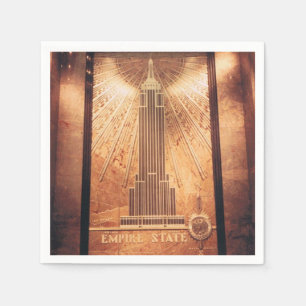 Serviette En Papier Cocktail serviettes avec Empire State Building