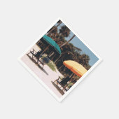 Serviette En Papier Cocktail serviettes avec une scène d'île (Coin)