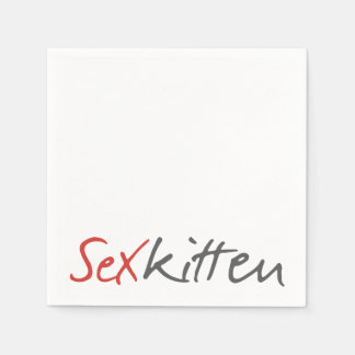 Serviette En Papier Cocktail Sex Kitten Napkin