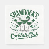 Serviette En Papier Cocktail shamrock (Devant)