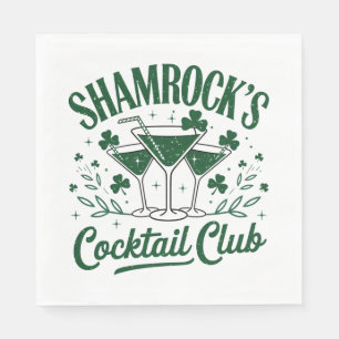 Serviette En Papier Cocktail shamrock