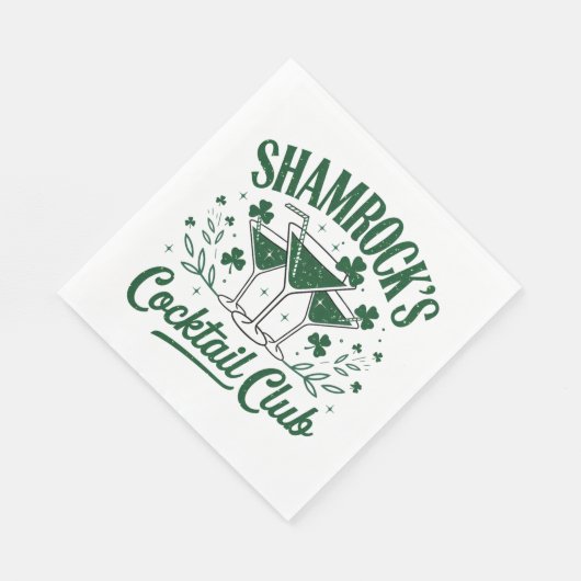 Serviette En Papier Cocktail shamrock (Coin)