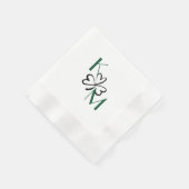 Serviette En Papier Cocktail shamrock Napkin (Coin)