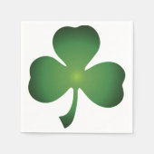 Serviette En Papier Cocktail Shamrock ombragé serviettes (Devant)