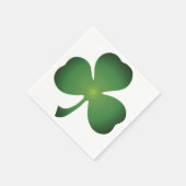 Serviette En Papier Cocktail Shamrock ombragé serviettes (Coin)