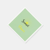 Serviette En Papier Cocktail Sunset Chaser Napkin (Coin)