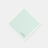 Serviette En Papier Cocktail sur mesure à la menthe (Coin)