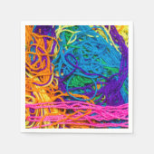 Serviette En Papier Cocktail Tangles de fil (Devant)