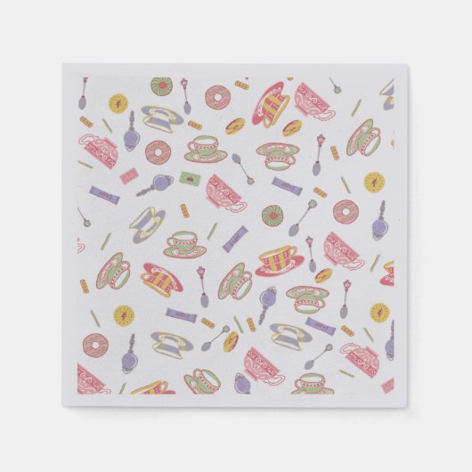 Serviette En Papier Cocktail Tea Party Napkins (Devant)