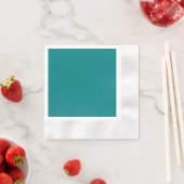 Serviette en papier cocktail teinté de bleu-vert (En situation)