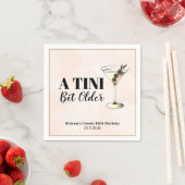 Serviette En Papier Cocktail Tini Bit Ancien Martini (En situation)