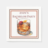 Serviette En Papier Cocktail traditionnel sur mesure pour la soirée de (Devant)