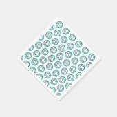 Serviette En Papier Cocktail turquoise de papeterie de volley-ball (Coin)