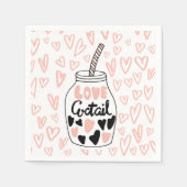 Serviette En Papier Cocktail Valentines parfait Napktail (Devant)