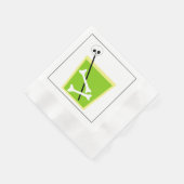 Serviette En Papier Cocktail vert Halloween Papier en verre Napkin (Coin)
