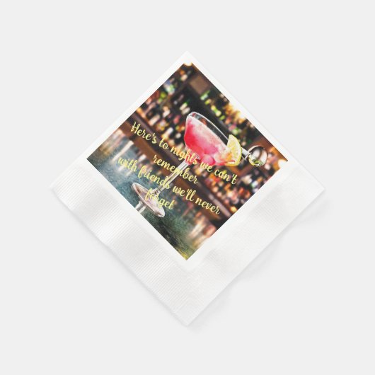 Serviette En Papier Cocktail Witty Cosmo serviettes (Coin)