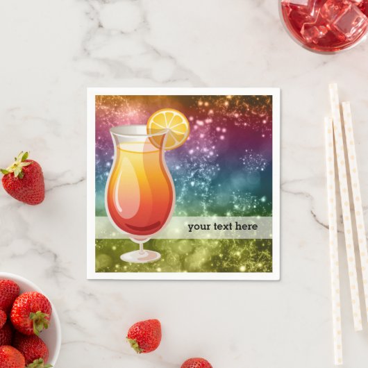 Serviette En Papier Cocktails (En situation)