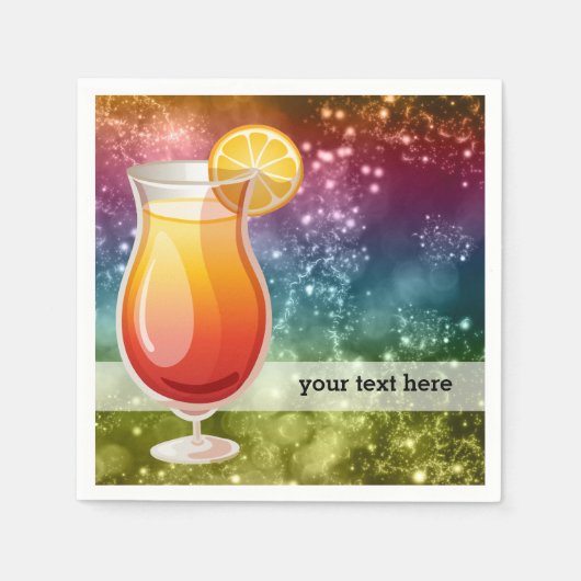 Serviette En Papier Cocktails (Devant)