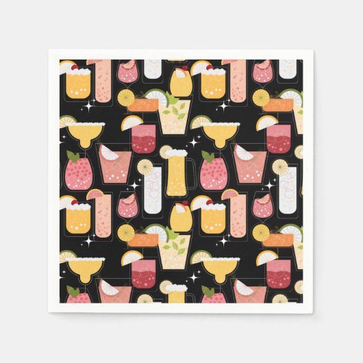Serviette En Papier Cocktails (Devant)