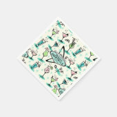Serviette En Papier Cocktails atomiques rétro (Coin)