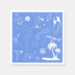 Serviette En Papier Cocktails Coastal Cowgirl