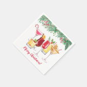 Serviette En Papier Cocktails de Noël Fête de Noël (Coin)
