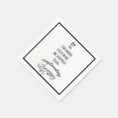 Serviette En Papier Cocktails drôles Cocktail Boissons Gratuits Servie (Coin)