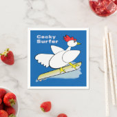 Serviette En Papier Cocky Surfer (En situation)