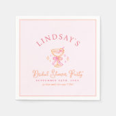 Serviette En Papier Coctail Bridal Shower (Devant)