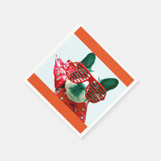 SERVIETTE EN PAPIER COCTAIL NAPKINS-HIGH FLYH CHIEN ! S'AMUSER !