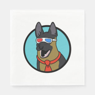 Serviette En Papier CoD German Shepherd Je n’ai aucune idée de ce que