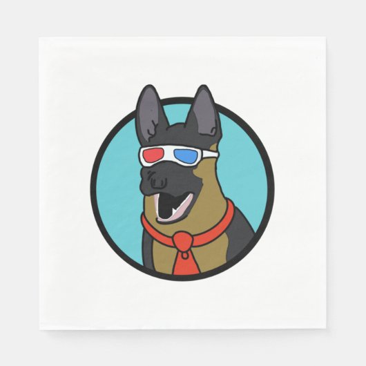 Serviette En Papier CoD German Shepherd Je n’ai aucune idée de ce que (Devant)