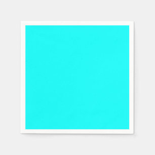 Serviette En Papier Code hexadécimal bleu néon 00ffff