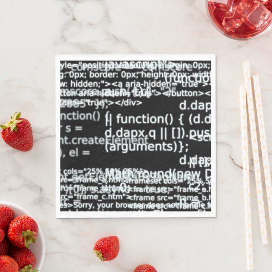 Serviette En Papier Code HTML v1 (En situation)