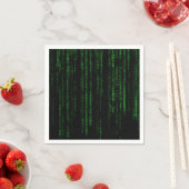 Serviette En Papier Code matrice (En situation)