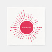 Serviette En Papier Code Morse International (Devant)