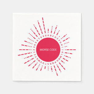 Serviette En Papier Code Morse International