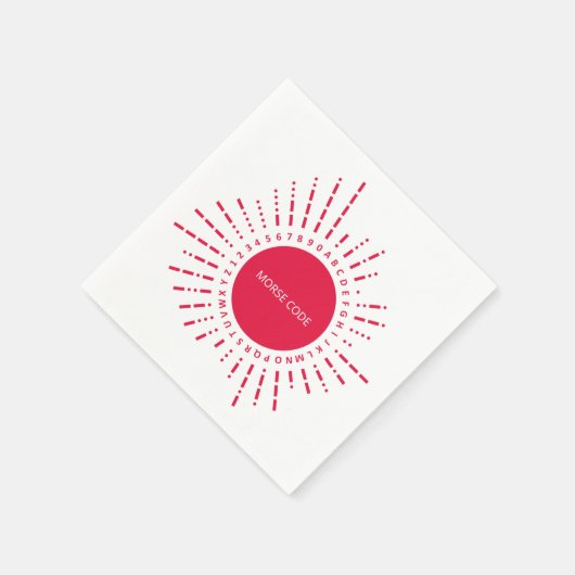 Serviette En Papier Code Morse International (Coin)